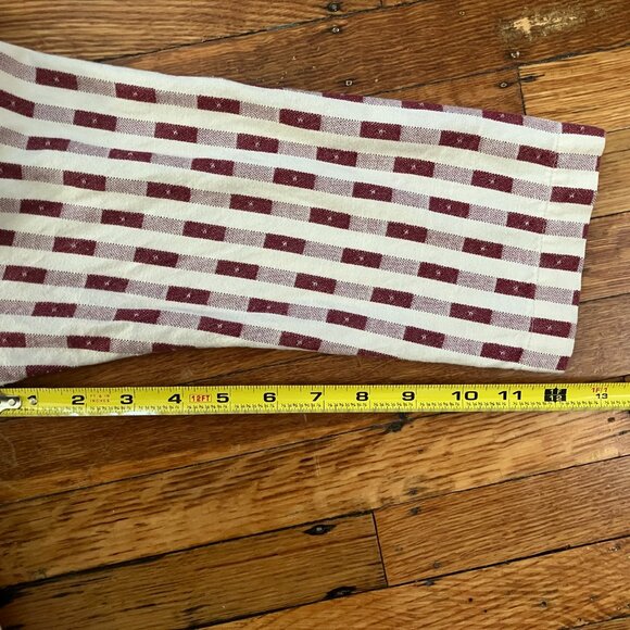 Ilana Kohn Rose Midi Dress Dobby Dot Sz. 2 (S) Red and White Geometric Print - Picture 16 of 16